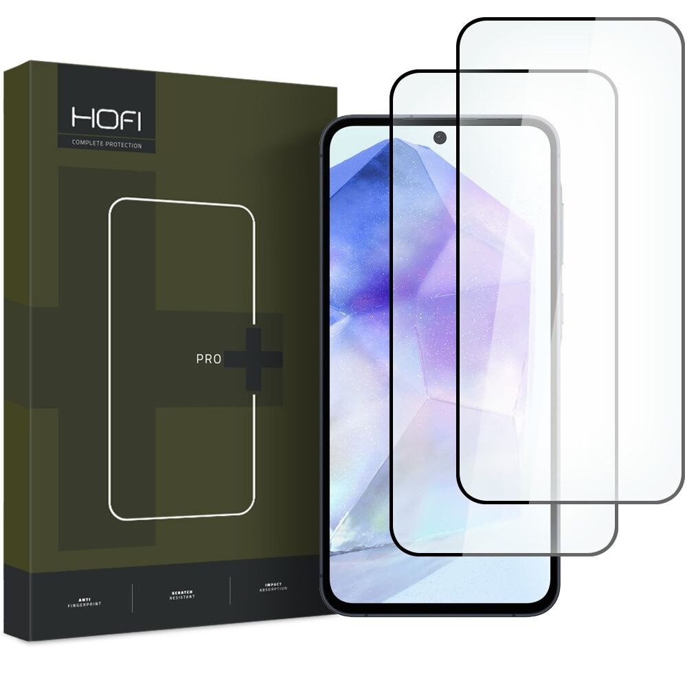 Set 2 x Folie protectie telefon, HOFI, Sticla, Pentru Samsung Galaxy A35/A55 5G, Transparent