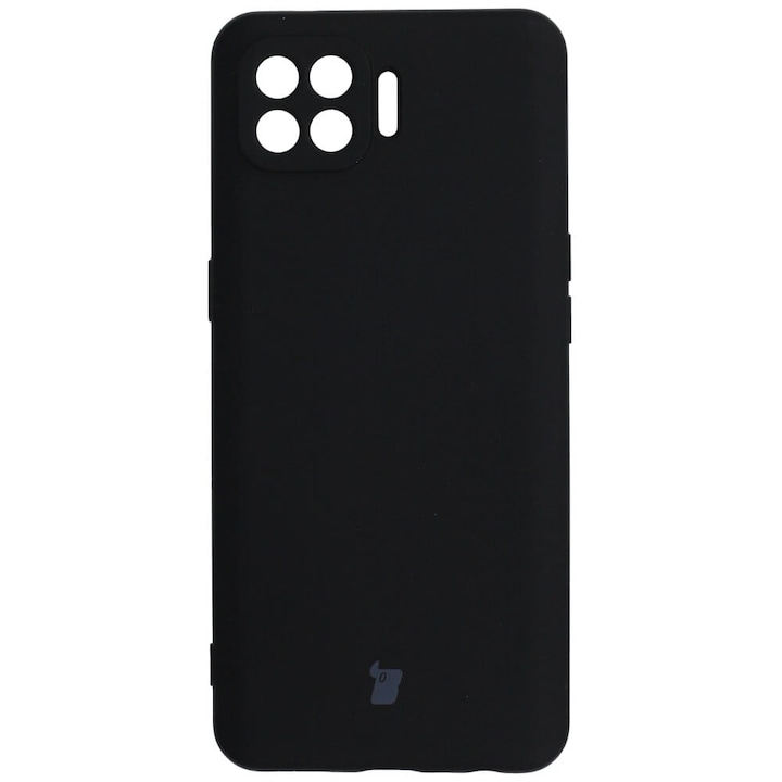 Husa telefon, Bizon, Silicon, Compatibil cu Oppo Reno 4 Lite, Negru