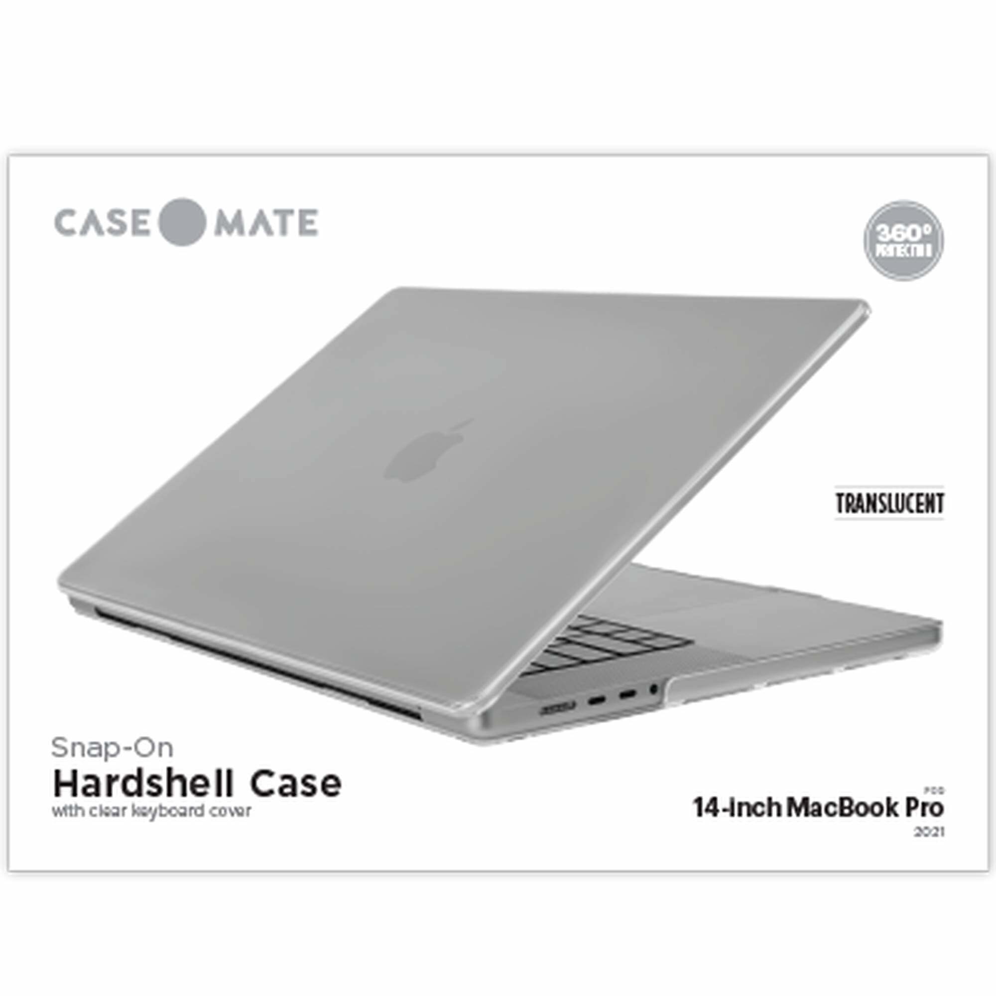 Carcasa Case-Mate Snap-On HardShell pentru Apple MacBook Pro 14" (2021), clear