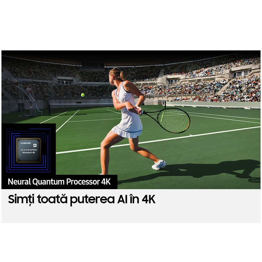 RESIGILAT: Televizor SAMSUNG QLED 75Q80C, 189 cm, Smart, 4K Ultra HD, 100 Hz, Clasa G (Model 2023)
