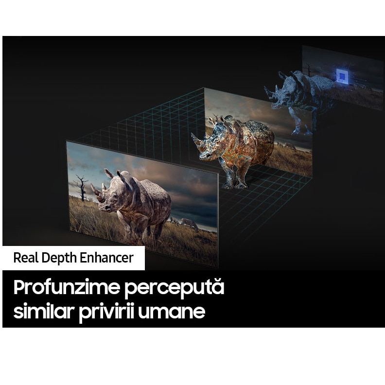 RESIGILAT: Televizor SAMSUNG QLED 75Q80C, 189 cm, Smart, 4K Ultra HD, 100 Hz, Clasa G (Model 2023)