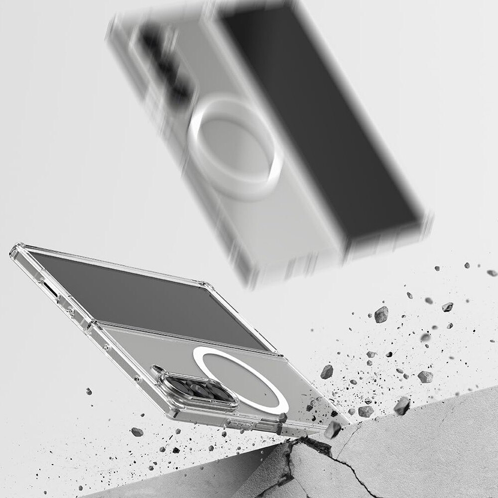 Husa protectie, GUIXUAN, compatibila cu Samsung Galaxy Z Fold 6, MagSafe, Premium Quality, Transparent