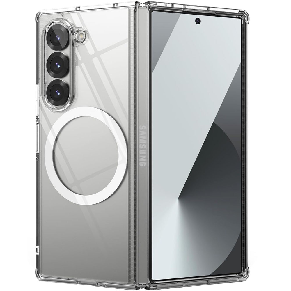 Husa protectie, GUIXUAN, compatibila cu Samsung Galaxy Z Fold 6, MagSafe, Premium Quality, Transparent