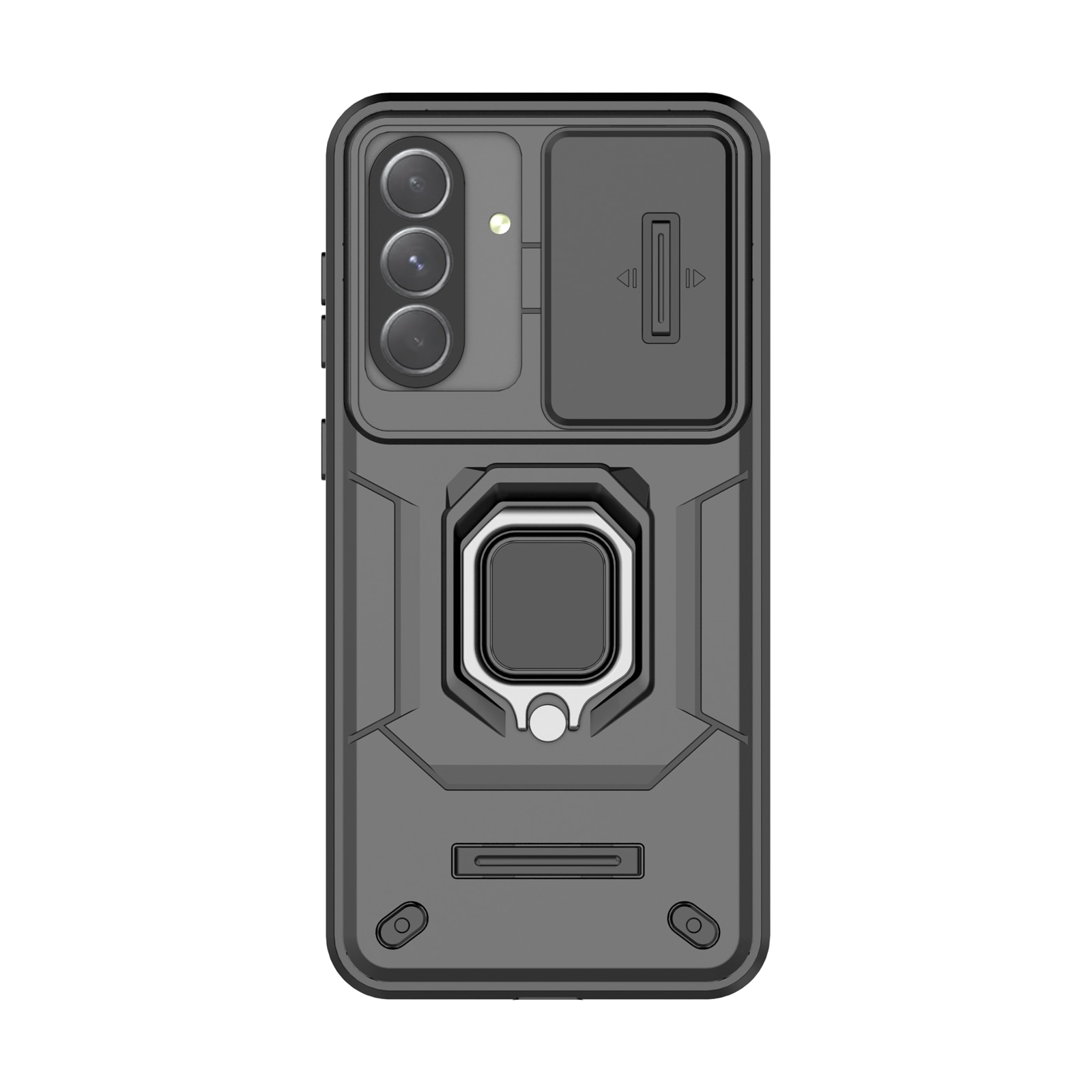 Husa de telefon mobil Armura rezistenta la socuri compatibila cu Samsung Galaxy A56/A36 5G cu protectie a camerei, Negru