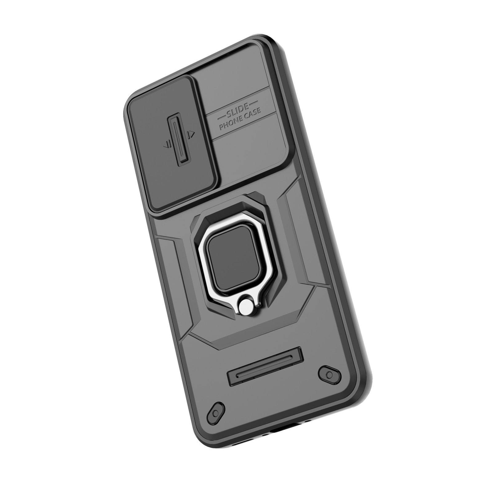 Husa de telefon mobil Armura rezistenta la socuri compatibila cu Samsung Galaxy A56/A36 5G cu protectie a camerei, Negru