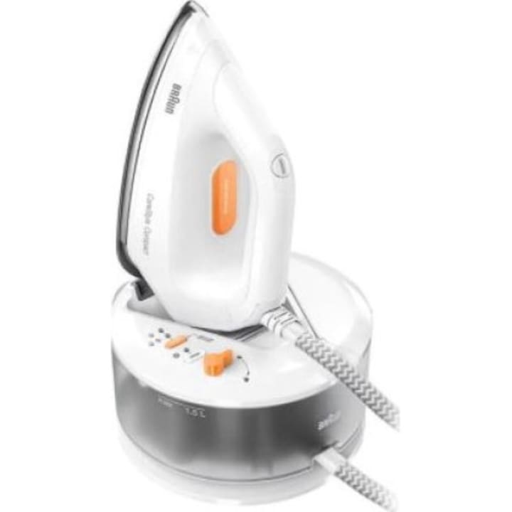 Fier de calcat de abur, Braun, 2400 W, Alb/ Portocaliu