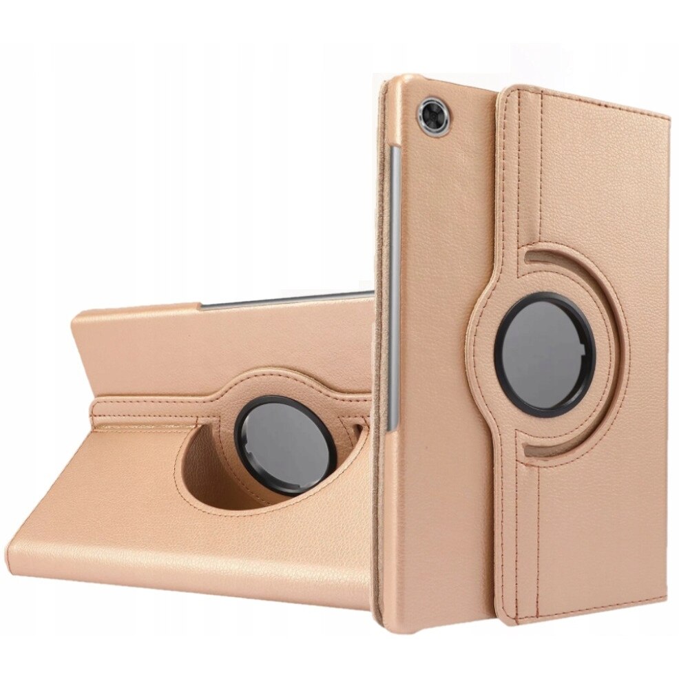 Husa tableta, Piele ecologica, Compatibila cu Lenovo Tab M10 FHD Plus, Auriu
