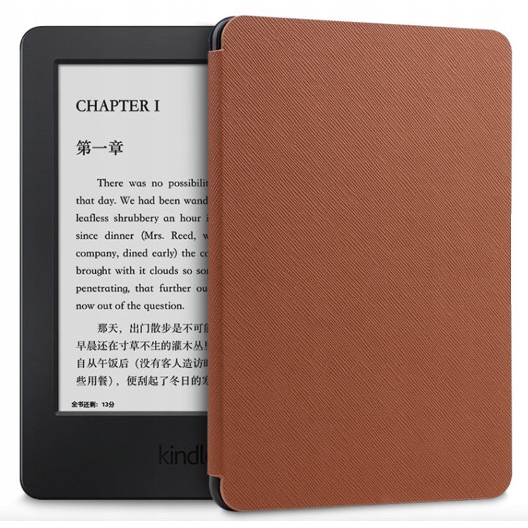 Husa subtire Amazon pentru Kindle Paperwhite 4, Microfibra, Negru