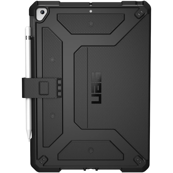 Husa de protectie UAG Book Metropolis Series pentru Apple iPad 7 10.2 inch, Military drop tested, Black