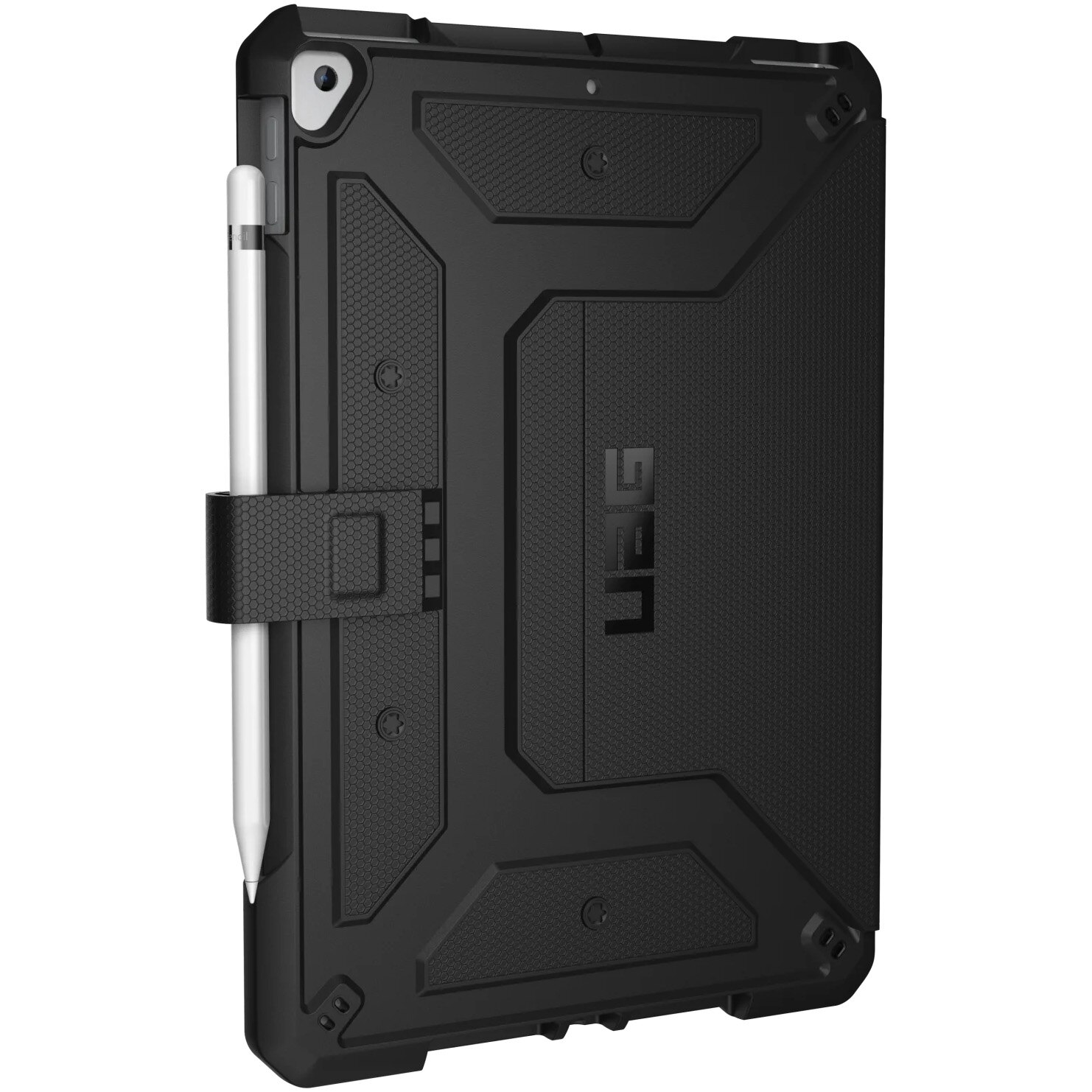 Husa de protectie UAG Book Metropolis Series pentru Apple iPad 7 10.2 inch, Military drop tested, Black