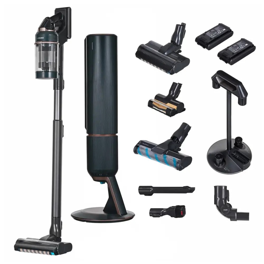 Aspirator Vertical Samsung Bespoke Jet Plus Complete Extra VS20B95943N/GE, 0.5l, 25.2v, Autonomie Max 120 Min, Verde