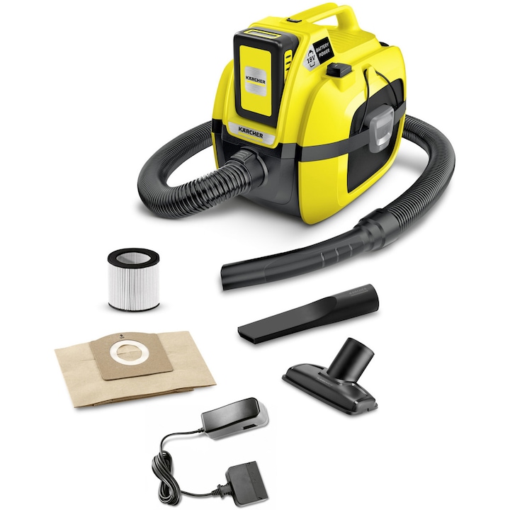 Aspirator umed/uscat Karcher WD 1 Battery, 230W, 18V, 2.5Ah, 7l