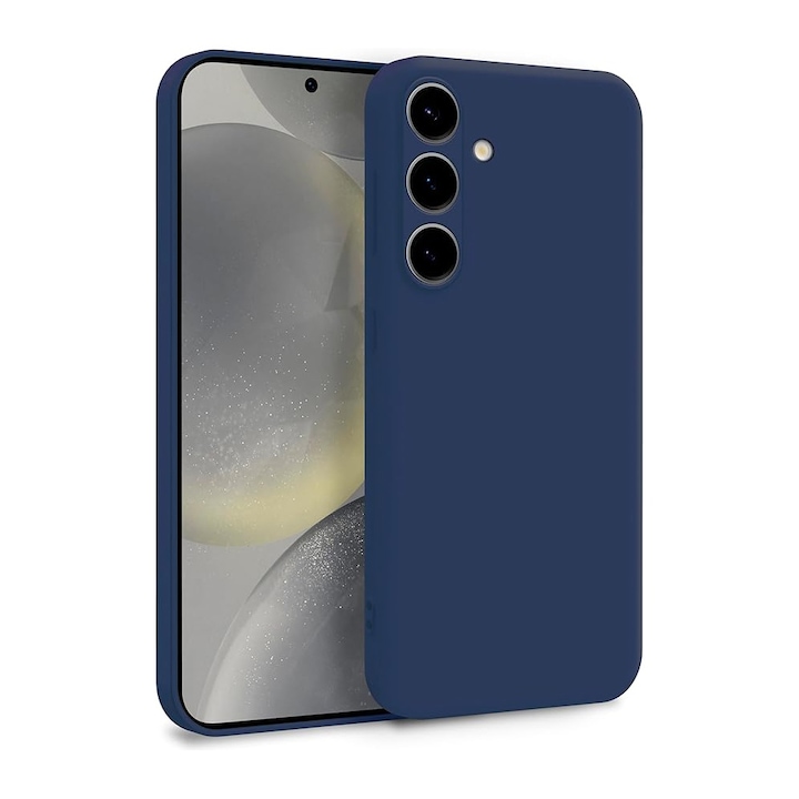 Husa pentru Samsung Galaxy S24 Plus Premium Silicon Daden®, Protectie Camera, Antisoc, Calitate Premium, Albastru inchis
