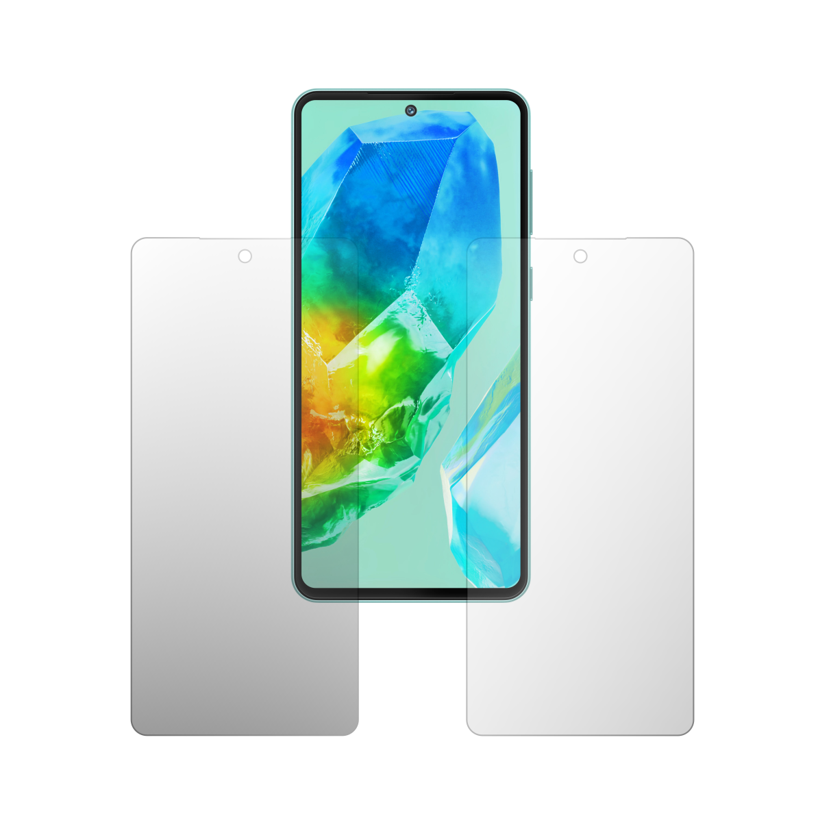 Set 2X Folie Protectie Ecran Folie24, pentru Samsung Galaxy M55s, 1X Ultra-Clear + 1X Mata, Acoperire Case-Friendly ( Compatibile cu Carcasa ), Adezive, Flexibile cu Auto Regenerare