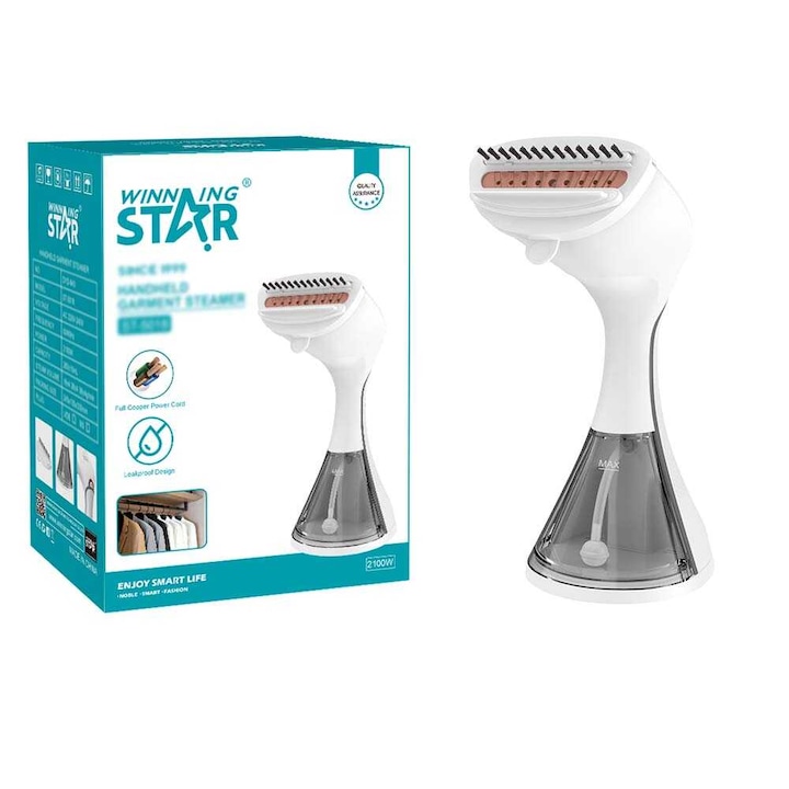 WINNING STAR ST-5018 Aburitor de haine portabil, 2100W, 260 ml, Design anti-picurare
