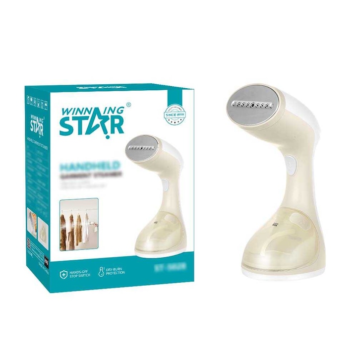 WINNING STAR ST-5028 Aparat de Călcat cu Aburi Portabil, 1300W, cu Protecție la Arderea Uscată