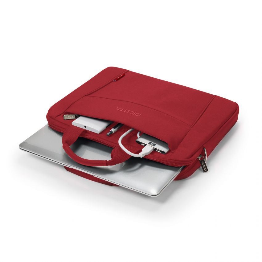 Geanta laptop, Dicota, Eco Slim BASE, 13-14.1", Rosu