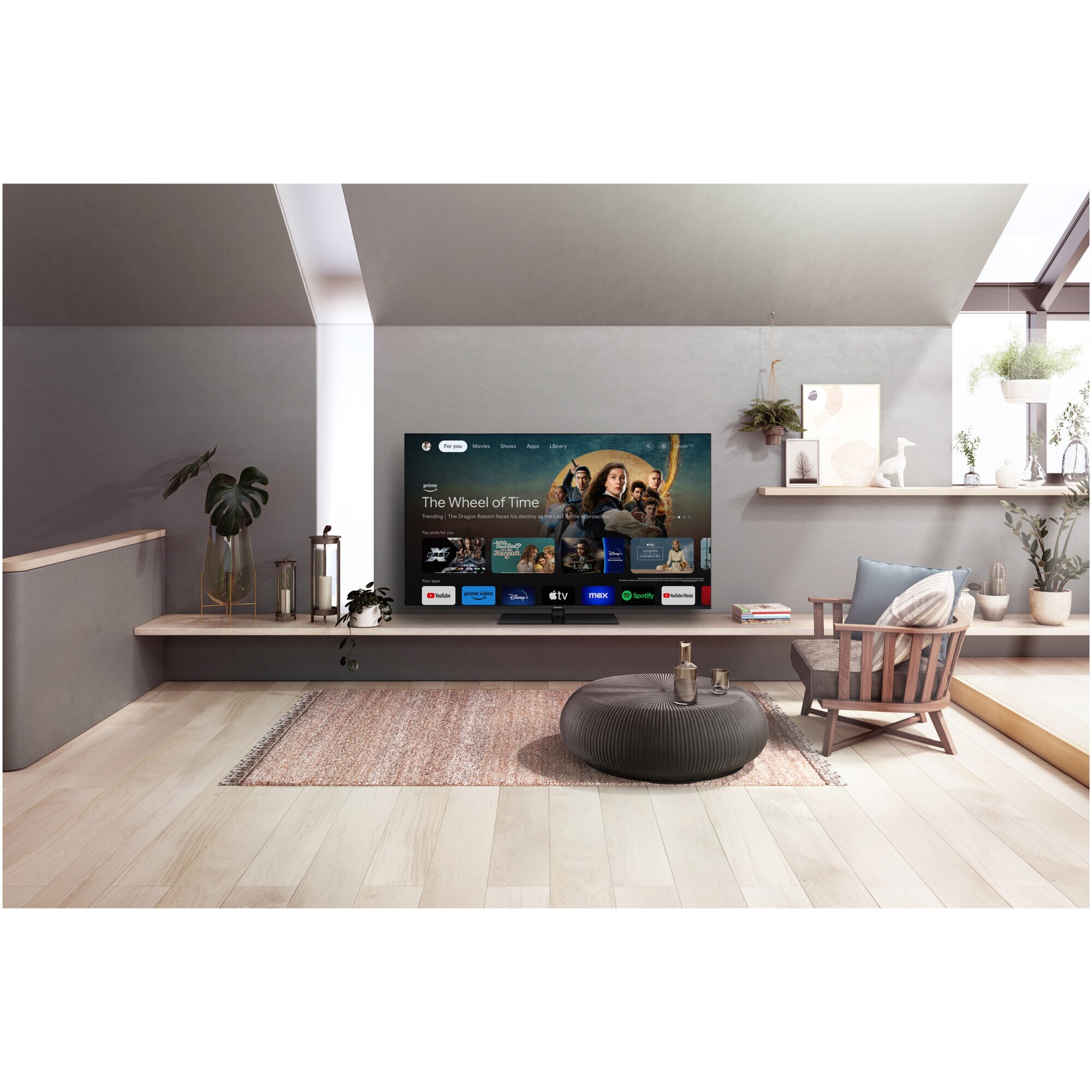 Televizor Panasonic LED TN-50W70AEZ, 126cm, Smart Google TV, 4K Ultra HD, Clasa E (Model 2024)