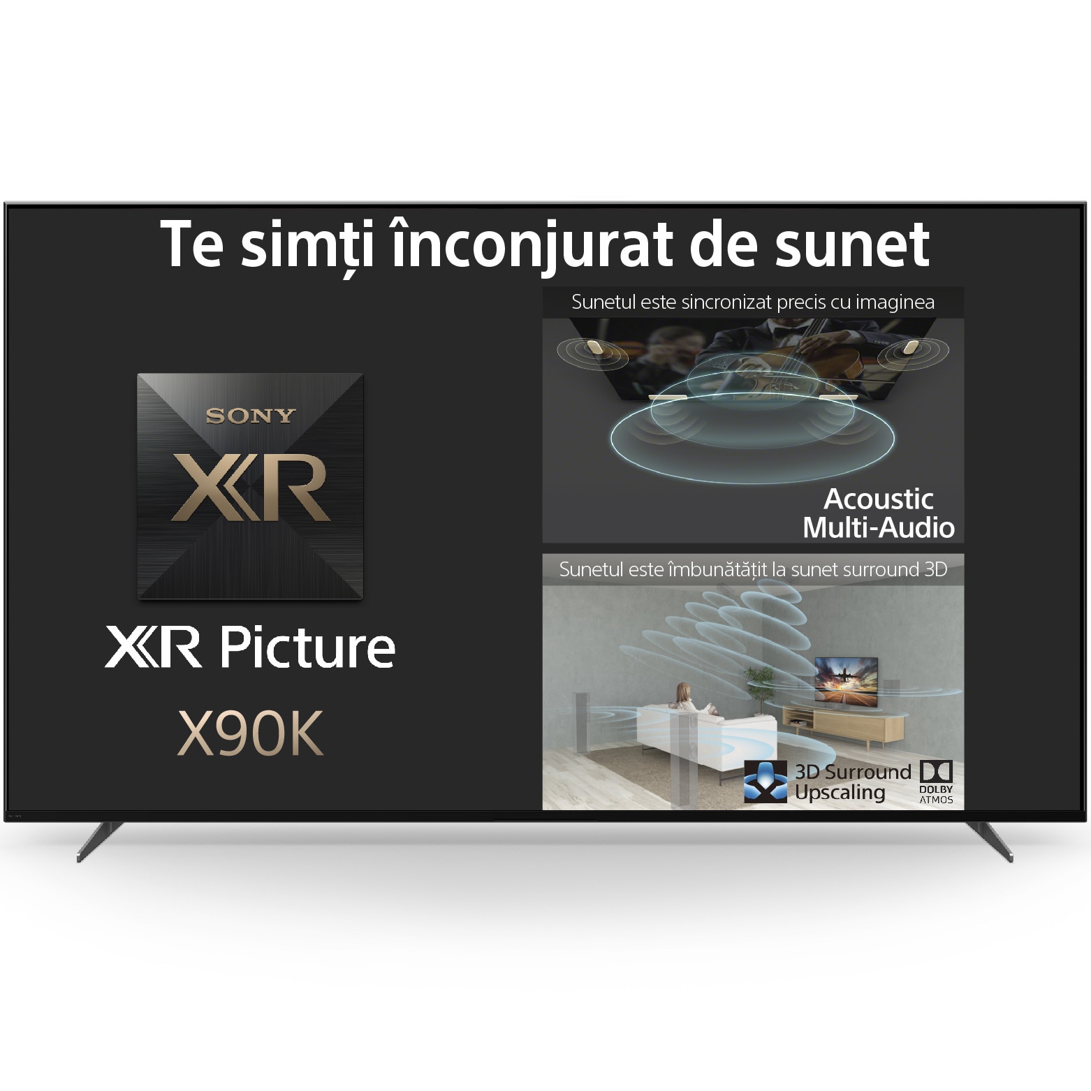 Televizor Sony LED 55X90K, 139 cm, Smart Google TV, 4K Ultra HD, 100Hz, Clasa G