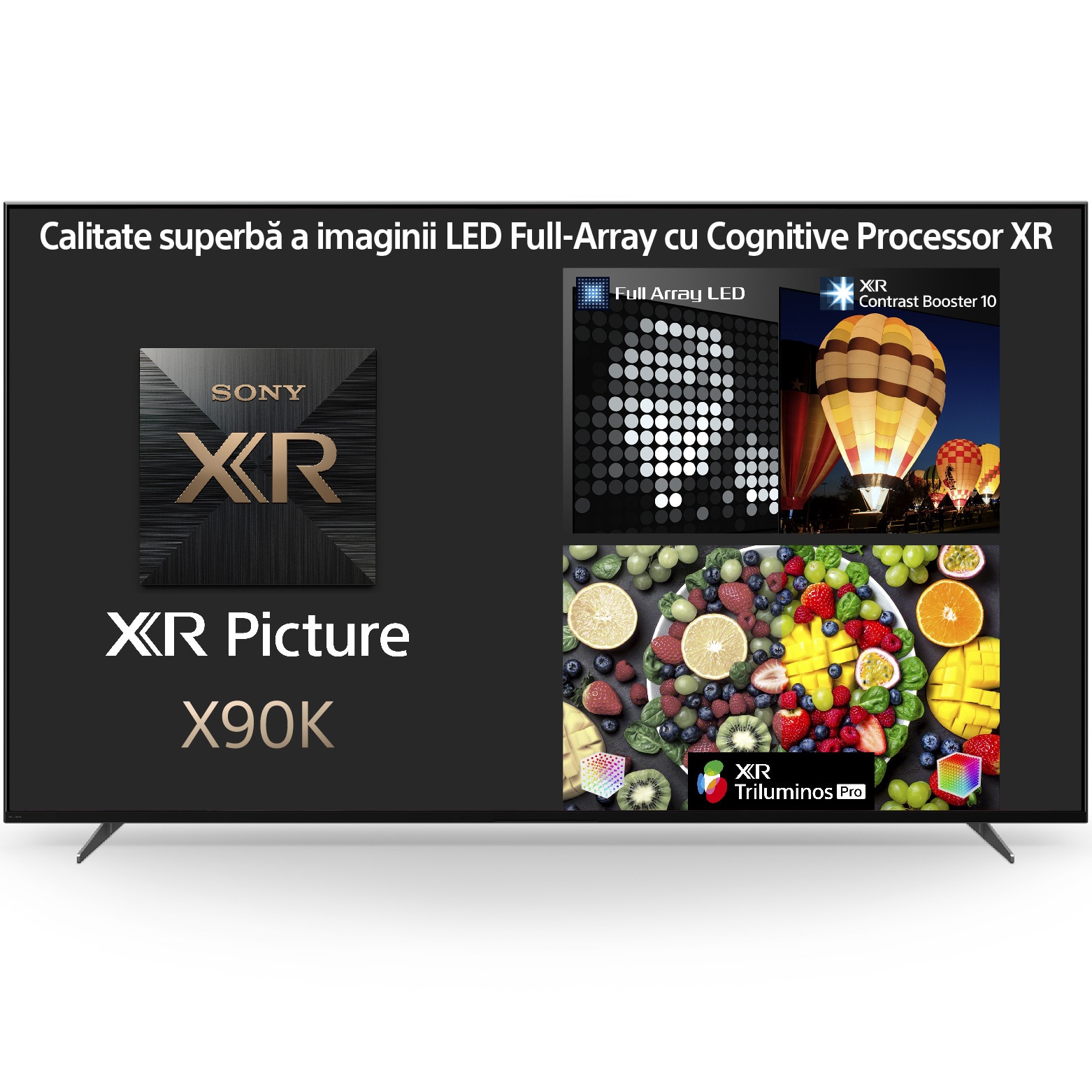 Televizor Sony LED 55X90K, 139 cm, Smart Google TV, 4K Ultra HD, 100Hz, Clasa G