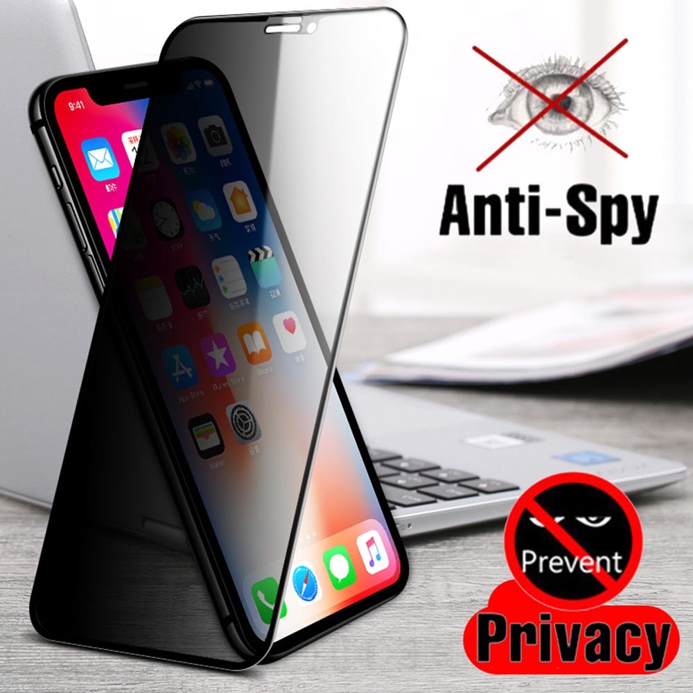 Folie Sticla Privacy 5D compatibila cu Samsung Galaxy A13 5G, 5D full glue, 9H, 0.3MM, acopera tot ecranul