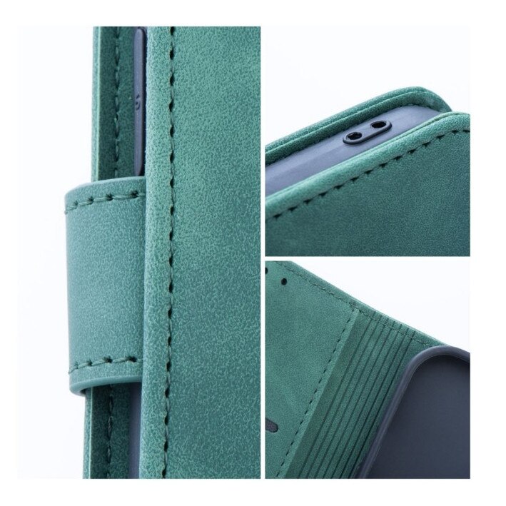 Husa Tip Carte Upzz® Tender, Compatibila Cu Samsung Galaxy A17 5G, Inchidere Magnetica, Piele Ecologica Soft, Verde