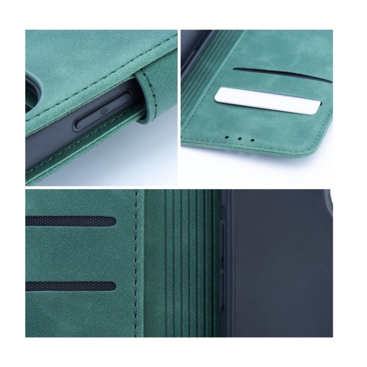 Husa Tip Carte Upzz® Tender, Compatibila Cu Samsung Galaxy A17 5G, Inchidere Magnetica, Piele Ecologica Soft, Verde