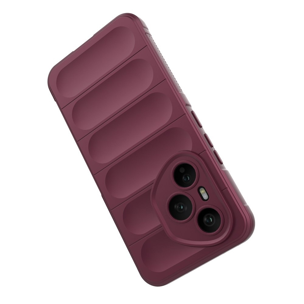 Husa pentru Honor 400 Pro DaDen® Magic Shield, Antisoc, Interior microfibra, TPU, Visiniu