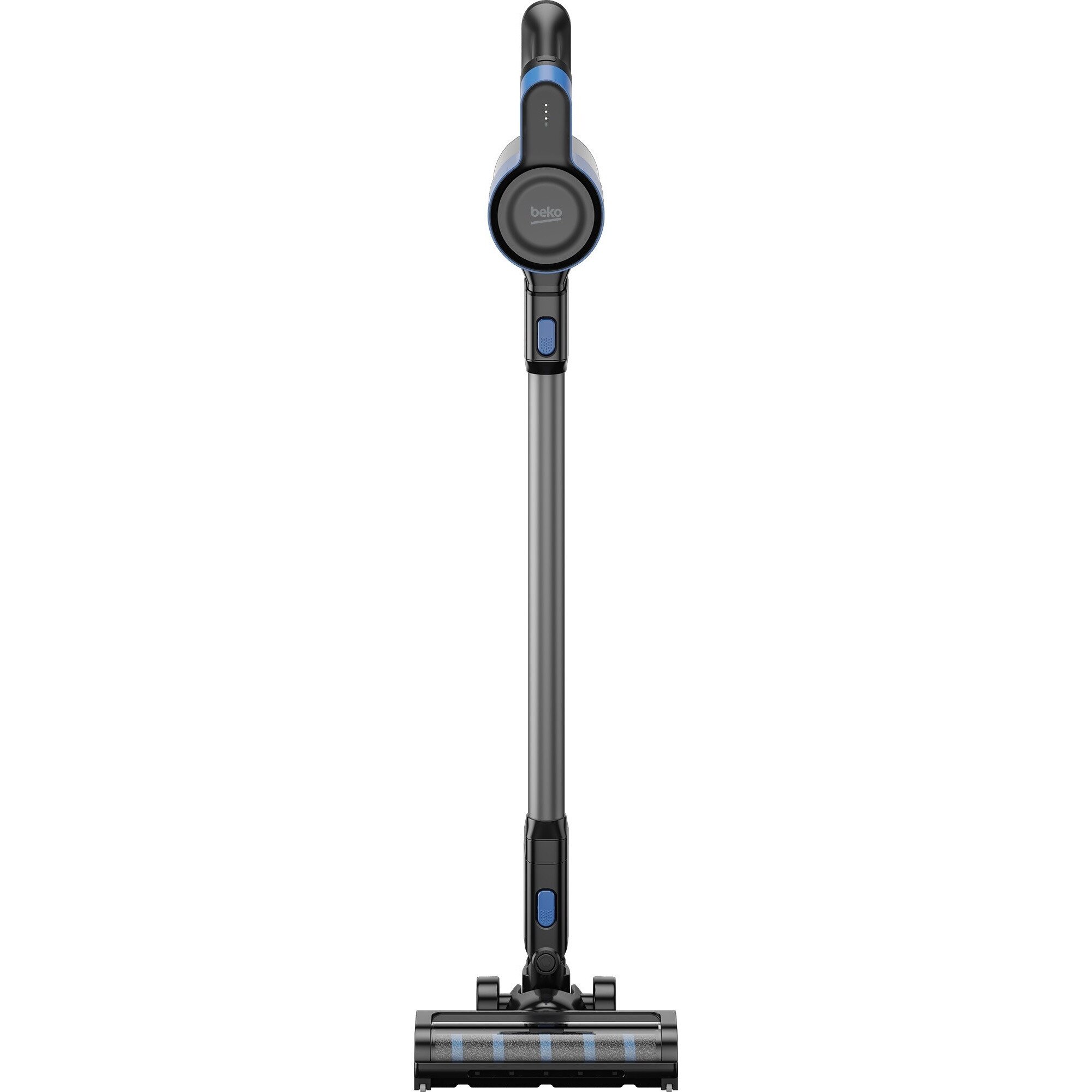 Aspirator vertical 2 in 1 cu mop Beko ErgoClean™ VRT60221VD, 0.5l, 21.6V, 160 W, Filtru Hepa 10, autonomie max 45 min, Albastru/Negru
