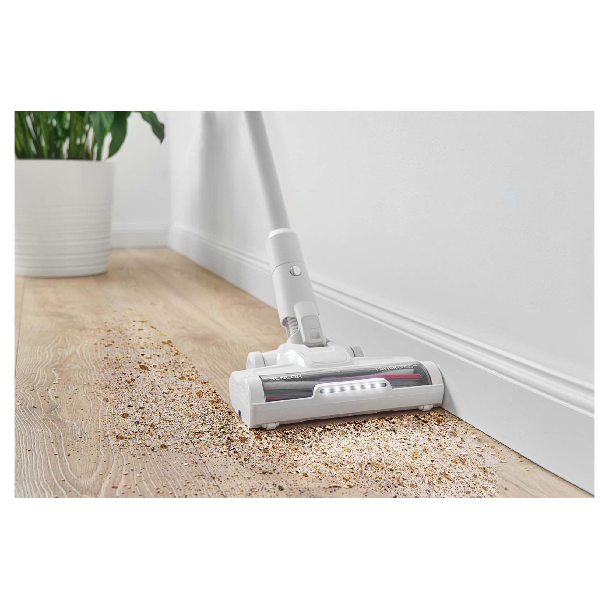 Aspirator vertical, Sencor, 550 W, 0.5 l, Alb