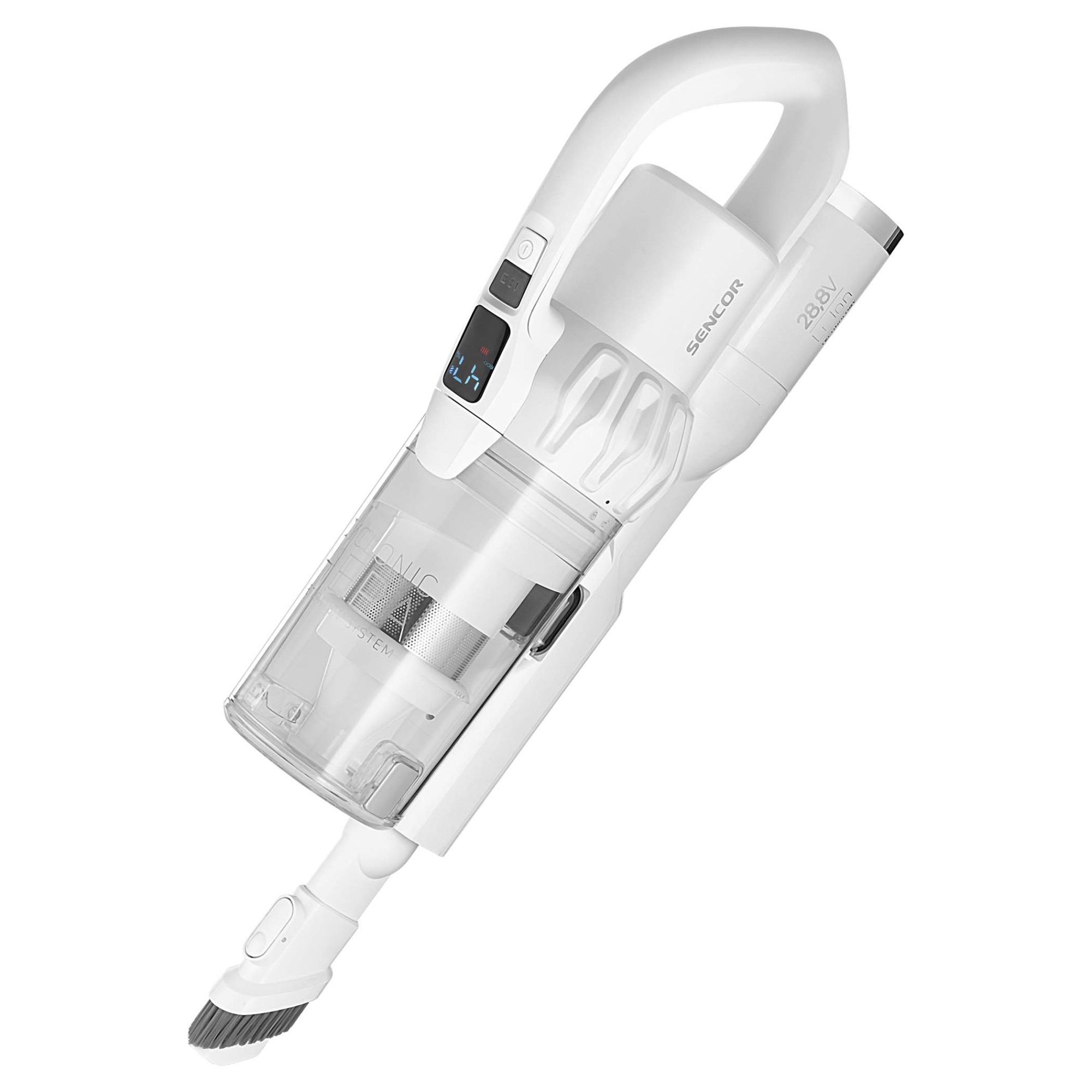 Aspirator vertical, Sencor, 550 W, 0.5 l, Alb