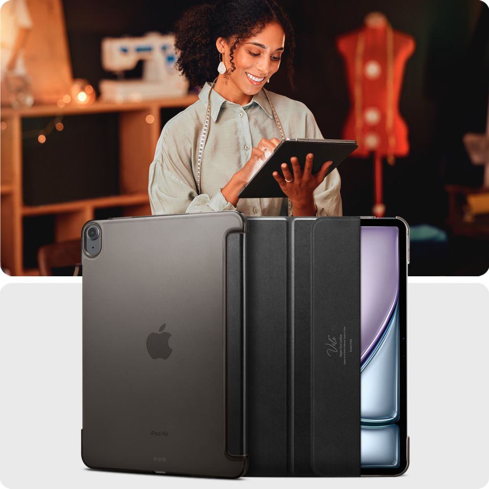 Husa Spigen Smart Fold compatibila cu iPad Air 6 13 inch Black