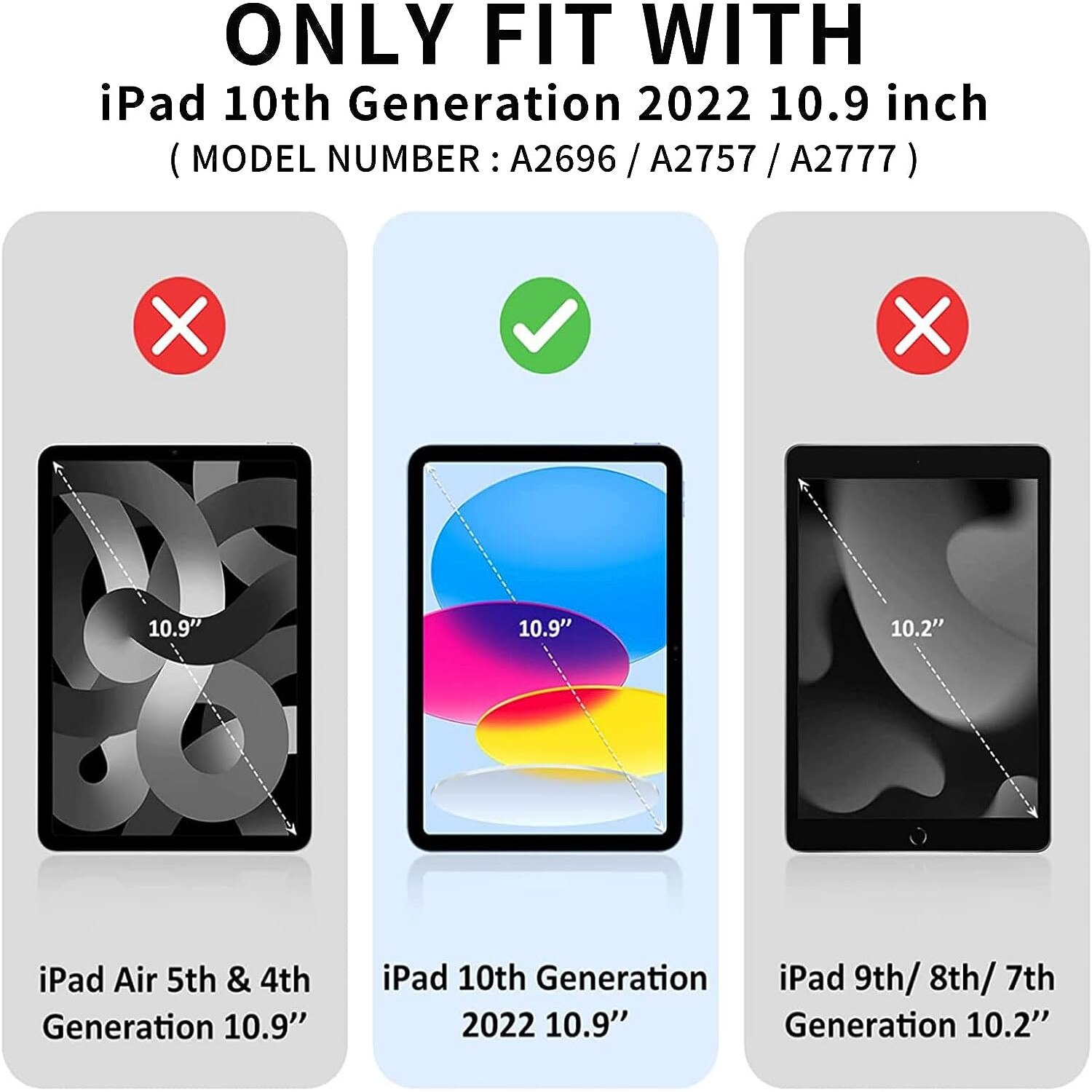 Husa Ultra Slim, Revomag, pentru tableta Apple iPad 10th Gen 10.9″, TPU Smart Cover