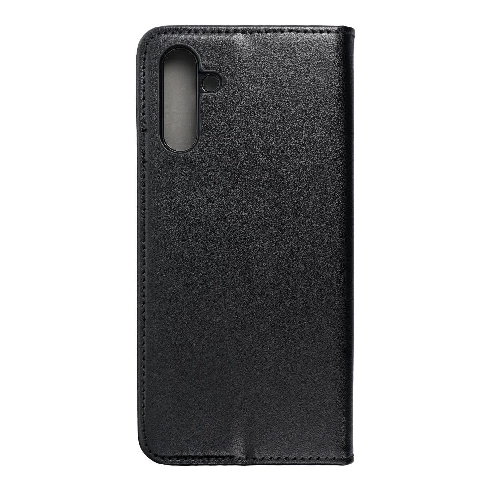 Husa telefon compatibila Samsung Galaxy A16 4G / A16 5G, inchidere magnetica, suport card, neagra, Smart Magnetic