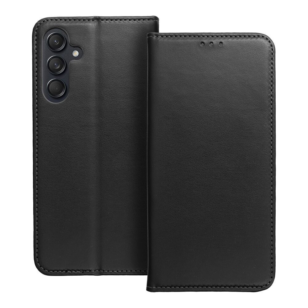 Husa telefon compatibila Samsung Galaxy A16 4G / A16 5G, inchidere magnetica, suport card, neagra, Smart Magnetic