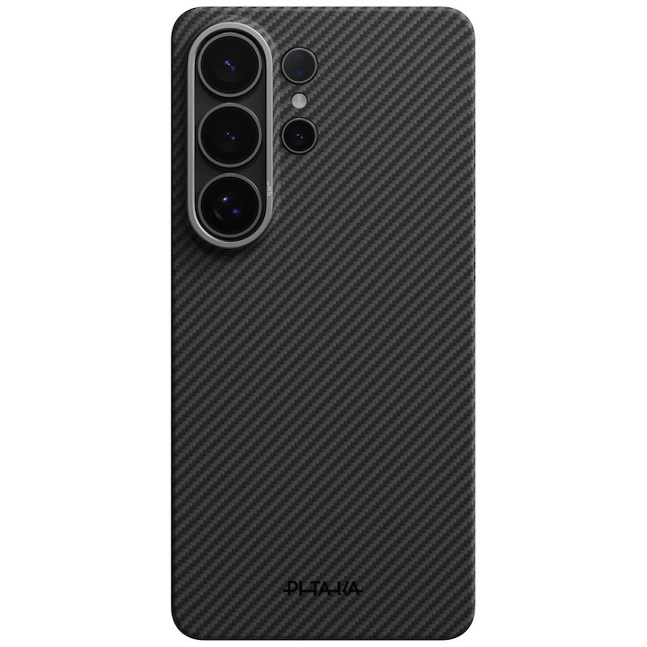 Carcasa PITAKA Ultra-Slim pentru Samsung Galaxy S26 Ultra, Negru-Gri, compatibilă cu MagSafe, din fibră de aramidă