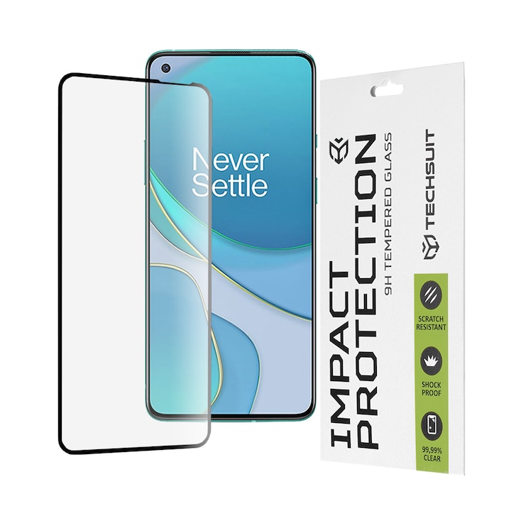 Folie pentru OnePlus 8T - Techsuit 111D Full Cover / Full Glue Glass - Black
