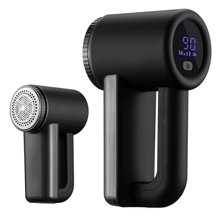 Aparat de curatat scame electric, cu afisaj LCD, 3 trepte de viteza, USB-C, 2000mAh, 5W