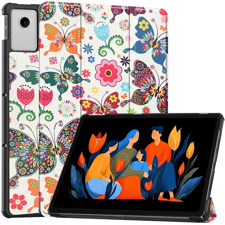 Husa pentru tableta Lenovo Idea Tab Plus 12.1, Accesorio Fold Pro, Butterfly