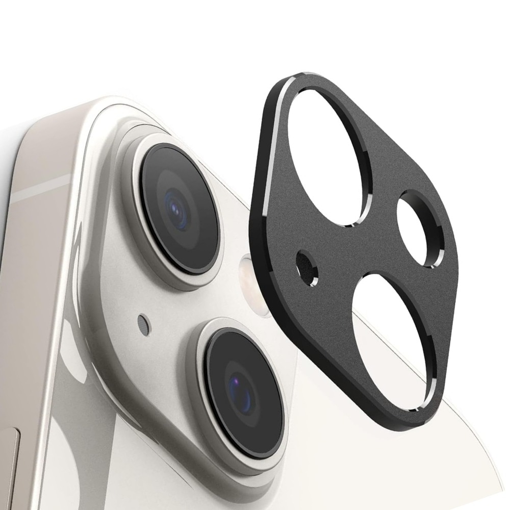 Folie protectie camera telefon, pentru iPhone 15/ pentru 15 Plus, durabil, rezistent la zgarieturi, rezistent la apa, rezistent la ulei, usor de instalat, elegant, negru