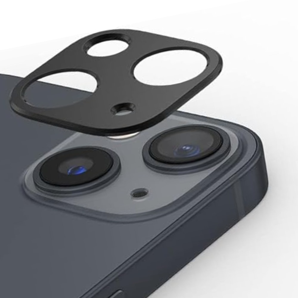 Folie protectie camera telefon, pentru iPhone 15/ pentru 15 Plus, durabil, rezistent la zgarieturi, rezistent la apa, rezistent la ulei, usor de instalat, elegant, negru