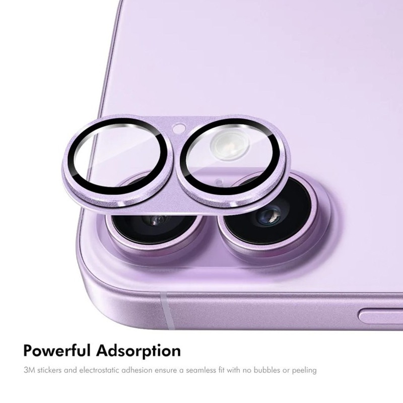 Folie Camera pentru iPhone 17, Protectie din Sticla, Mov