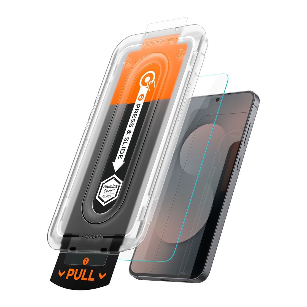 Folie pentru Samsung Galaxy S25 FE (set 2) - Spigen Glas.tR EZ FIT Pro HD - Clear