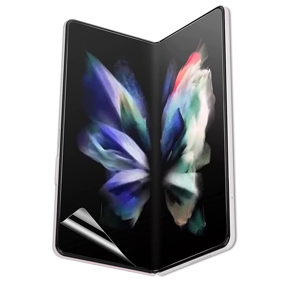Folie de Protectie Ecran Principal pentru Samsung Galaxy Z Fold5 5G / Z Fold 5 5G, Silicon Hydrogel Regenerabil, Flexible Hydro-Crystal, Optim Solution, Full Glue, Instalare usoara