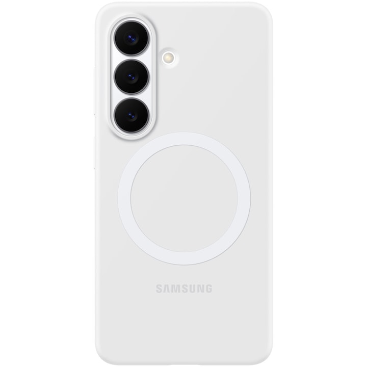 Husa de protectie Samsung pentru Galaxy S26, Silicon Magnet, White