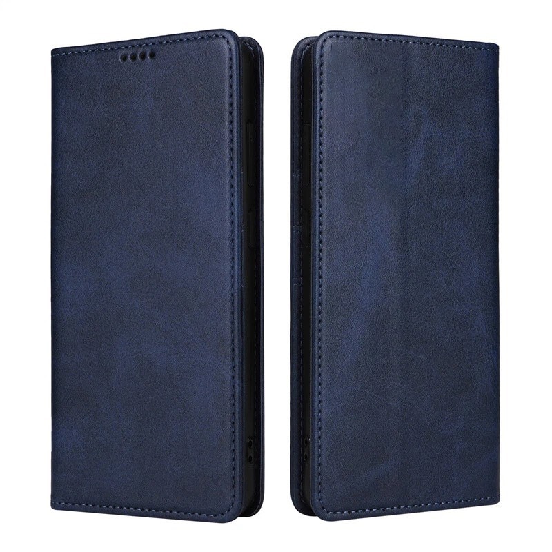 Husa pentru Samsung Galaxy A17 5G Daden® Flip Leather Deluxe, Antisoc, Inchidere magnetica, Buzunar card, Calitate Premium, Albastru