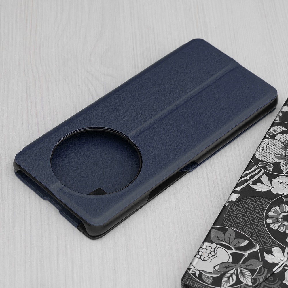 Husa pentru Honor Magic 7 Lite Tip Carte, S-View, Functie de Stand, Calitate Premium, Antisoc, Protectie Sporita, Albastru
