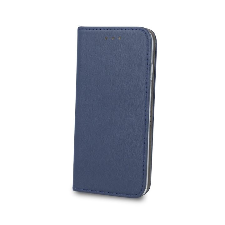 Husa pentru Motorola Moto G15, BestCase® Husa Tip Carte, Inchidere Magnetica, Buzunar Card, Albastru inchis