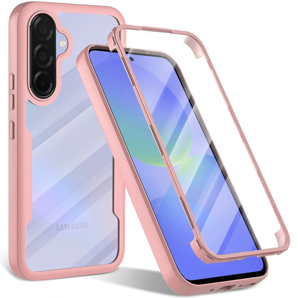 Husa pentru Samsung Galaxy A56 5G DaDen® ColorVerse 360, Antisoc, Protectie completa spate-ecran, Roz