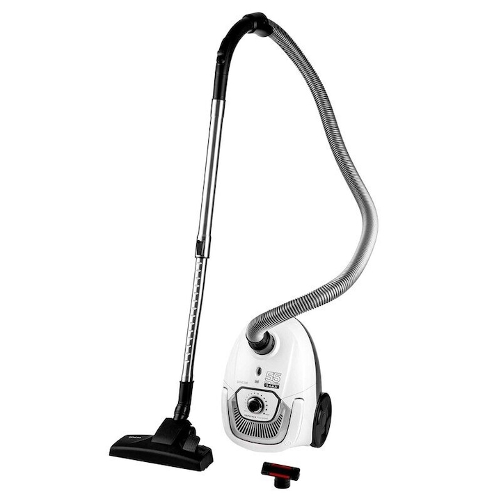 Aspirator cu sac, 700 W, Capacitate colectare 2 l, Filtru HEPA H13, Rebobinare automata